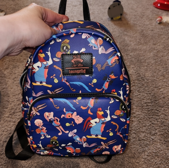 LOUNGEFLY SPACEJAM BACKPACK (RARE) - Picture 1 of 6